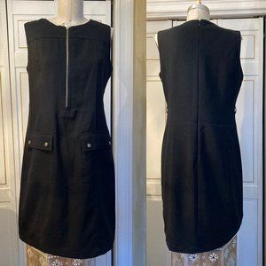 Womens Sharagano shift dress in black size 10